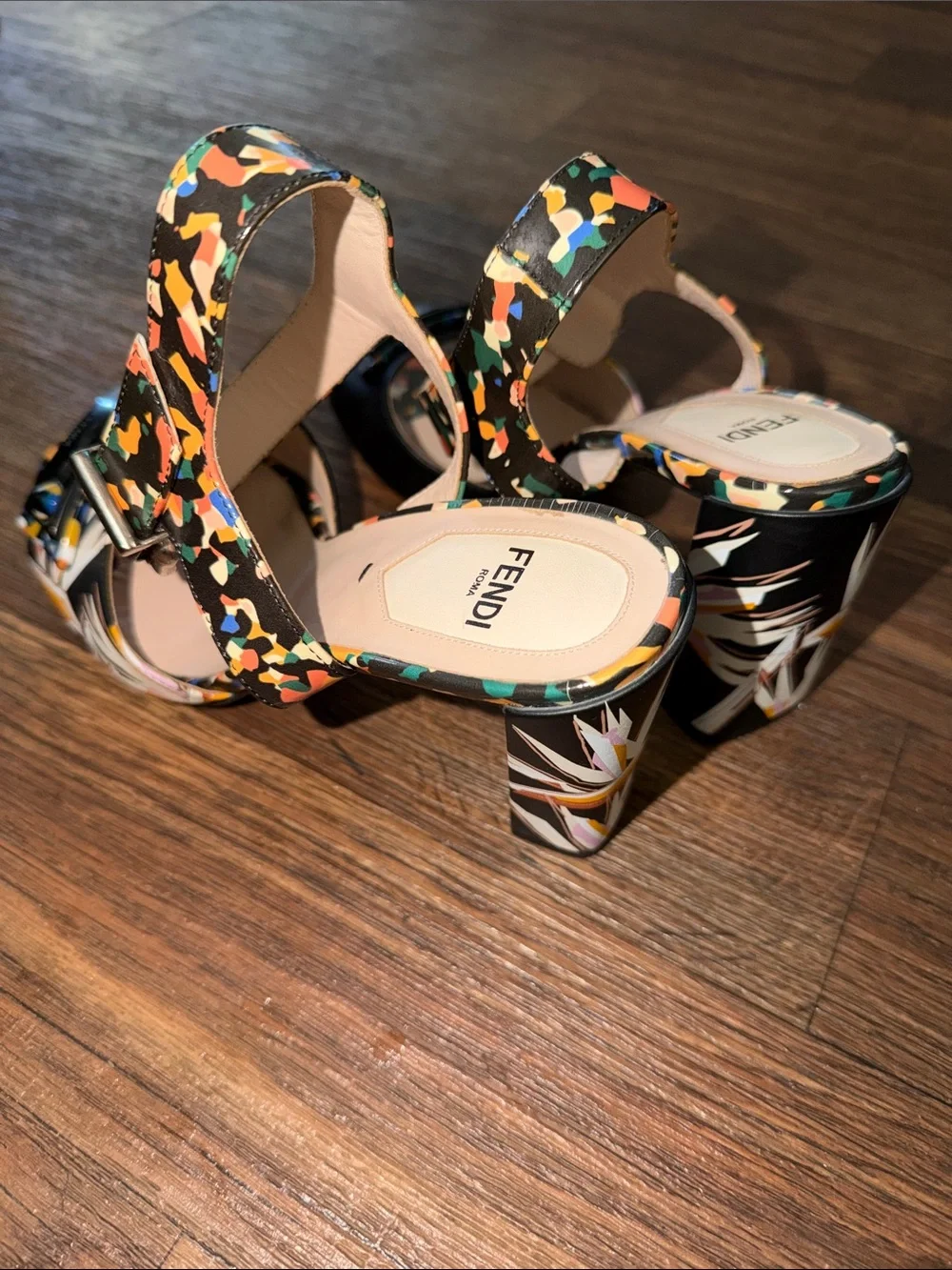 FENDI Peep-Toe Sandals